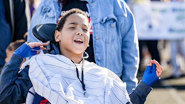 Teen who uses a wheelchair